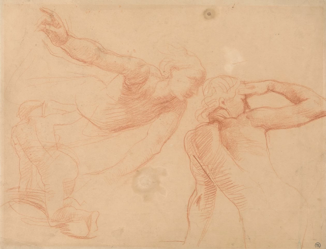 Alfred Émile Stevens - 174, Studio di tre figure in movimento, Yale Center for British
